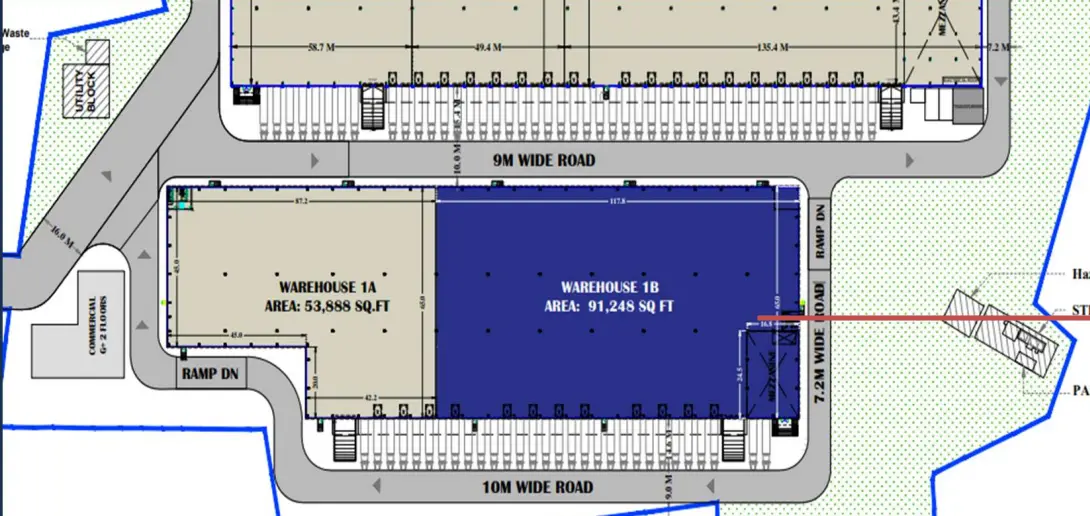 91,248 sqft warehouse in Hosur, Tamil Nadu