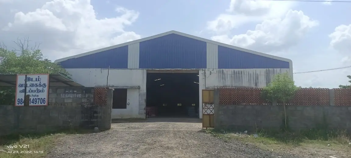 6,000 sqft warehouse in Laxmipuram, Tamilnadu