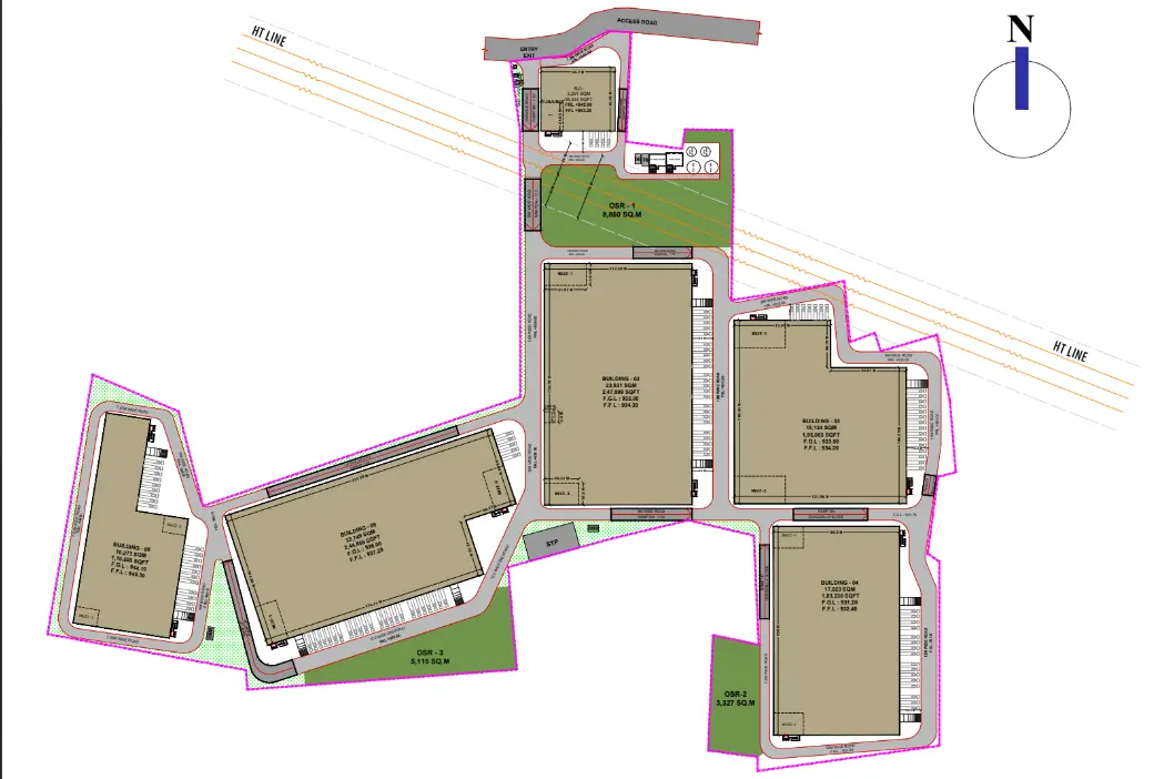 250,000 sqft warehouse in Hosur, Tamil Nadu