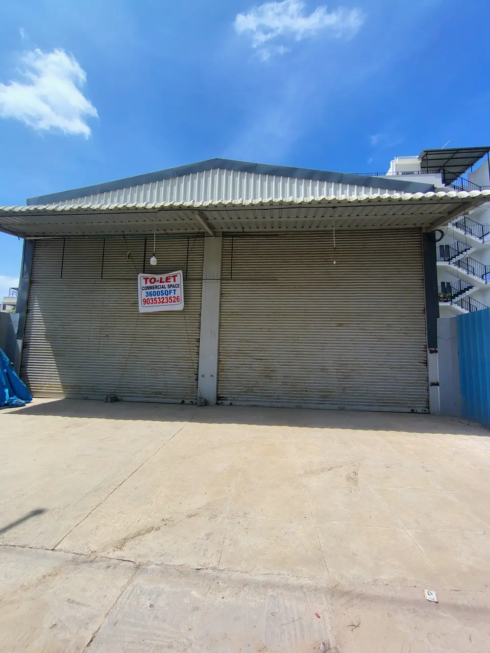 3,600 sqft warehouse in Bengaluru, Karnataka
